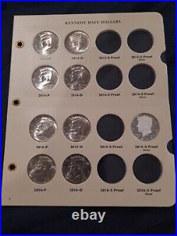 Incomplete Littleton Kennedy Album W 34 Coins 2005-present incl 2×silver, 1×clad