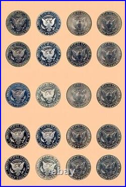 Kennedy Half Dollar Complete Set 1964-2009 P, D, S, S in Dansco Album 150 coins