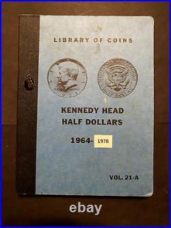 Kennedy Half Dollar Library of Coins Old Vintage Rare Album Silver P D S