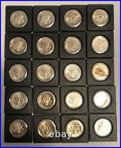 Kennedy Half Dollar Set PDS Proofs & Silver 1964-1999 in Eagle Binder 110 Coins