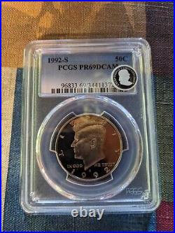 Kennedy Half Dollar Silver Proof PR69DCAM PCGS Various Years set