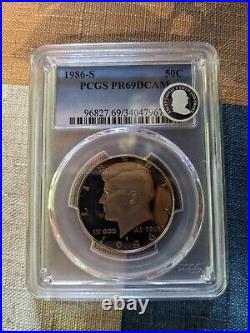 Kennedy Half Dollar Silver Proof PR69DCAM PCGS Various Years set