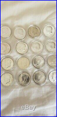 Kennedy Half Dollars 1964, 90% Silver Coin Lot, UnCirculated. Lot of 60