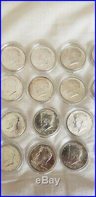 Kennedy Half Dollars 1964, 90% Silver Coin Lot, UnCirculated. Lot of 60