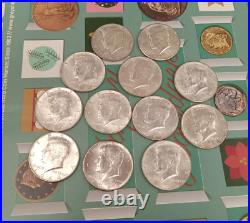 Kennedy Half Dollars 90% Silver 6 Coins TP -5345