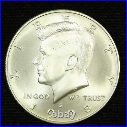 Kennedy Silver Commemorative Matte Half Dollar. 1998 S Gem BU. Lot# 9048-215-127