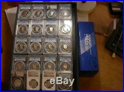 Kennedy Silver Half Dollar Proof 1976-S 2017-S PCGS & NGC 20 Coin Lot -R865