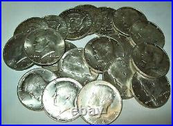 Kennedy half dollars roll of Twenty Beautiful Coins