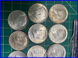 LOT x 12 1964 Kennedy Half Dollar Coins US Mint 90 Silver JFK Vintage USA