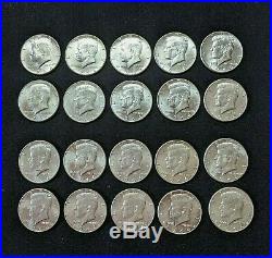 Lot (20) 1964 Kennedy Silver Half Dollars