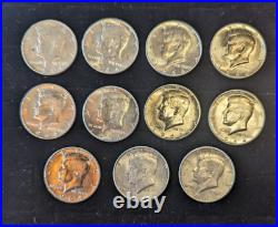 Lot #2 of 11 Coins 1964-D Kennedy Half Dollars