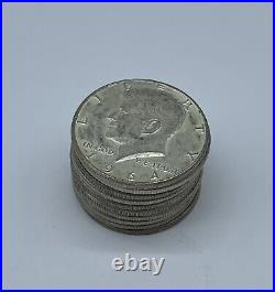 Lot Of 10 1964 Kennedy Half Dollar 90% Silver