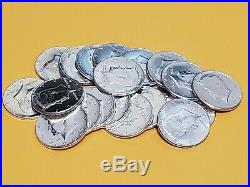 Lot Of 20 (1) Roll Bu 1964 Kennedy Half Dollars 90% Silver Us Coins