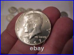 Lot Of 20 Kennedy Half Dollar Coins 1965 1969 40% Silver -sccc