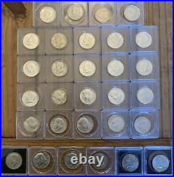 Lot Of 30 1964-1967 Kennedy Half Dollars 24 90% Silver And 6 40% Silver Coins