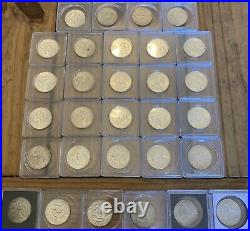 Lot Of 30 1964-1967 Kennedy Half Dollars 24 90% Silver And 6 40% Silver Coins