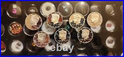 Lot Of 7 Kennedy Silver Proof Half Dollars Lot. 7 Coins Total As Pictured