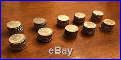 Lot of 100 Coins Kennedy Half Dollars 40% Silver Dates -1966, 1967, 1968, 1969