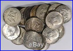 Lot of 100 Kennedy Half Dollars 40% Silver 1965-1969 $50 Face Value