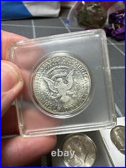 Lot of 10 1964 Kennedy Half Dollars, 90% Silver