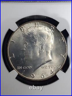 Lot of 1964 Unc Kennedy Half Dollars BU 6 rolls 90% Silver 120 Coins (BU) UNC