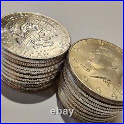 Lot of 20 1964 Kennedy Half Dollar (Roll) 90% Silver