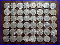Lot of 48 $24.00 US Face Value Silver Clad Kennedy Half Dollar 40% Silver Coins