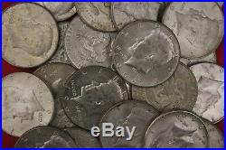 MAKE OFFER 4 Troy Ounces 1964 Kennedy Half Dollars 90% Silver Junk Coins Bullion