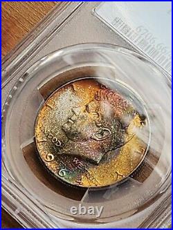 MONSTER TONED 1964 PCGS MS66 Silver Kennedy Half Dollar 50c