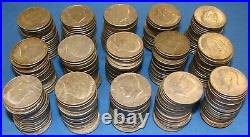 NICE LOT of 300 KENNEDY HALF DOLLARS all 40% SILVER $150.00 FACE VALUE