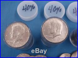 Nice Lot Of 100 Kennedy Half Dollars All 40% Silver $50.00 Face Value