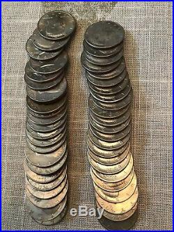 OLD US MIXED COINS LOT- Kennedy Halves, Roosevelt Dimes, Lincoln Cents