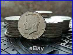 (ONE) Roll of 90% Silver 1964 Kennedy Half Dollar Coins FULL DATES US Coins