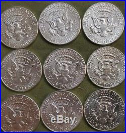 One (1) Roll 1964 P 90% Silver Kennedy Half Dollars Bu Coins Roll #2 Ebucks