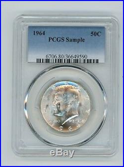 PCGS SAMPLE Slab LOT(5) Silver Franklin Kennedy Liberty Walking Half Dollar