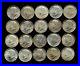 Roll_20_1964_Kennedy_Half_Dollars_90_Silver_worn_toned_stained_Lot_A85_01_om