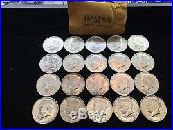 Roll Of (20) 1964 Kennedy Half Dollars $10 Face Value US 90% Silver