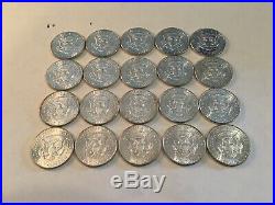 Roll Of 20 BU 1964 Kennedy Half Dollars 90% Silver $10 Face Value Must See