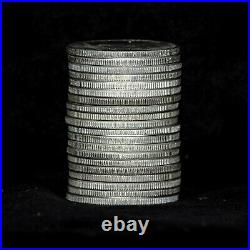 Roll of 20 1964 Kennedy Half Dollars Uncirculated/Circulated Mix- 90% Silver