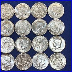 Roll of 20 1970-D Kennedy Silver Half Dollars, BU