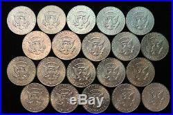 Roll of 20 BU 1964-D Kennedy 90% Silver Half Dollars Denver Mint