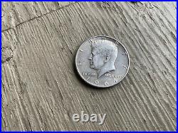 SILVER $1.35 Kennedy Half Dollar All SILVER Gimmick! Vintage Coin Magic