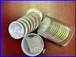Silver 1964 Kennedy Half Dollars Beautiful Luster, BU Condition, 1 Roll 20 Coins