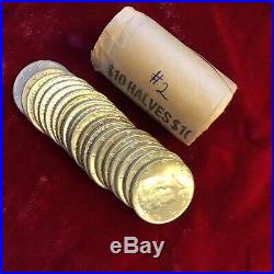 Silver 90% Roll Kennedy Half Dollar 1964 Circ to BU