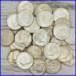 Silver JFK Kennedy Half Dollar (1/2) Roll 10 Coins 1964 90% $5 Face Value