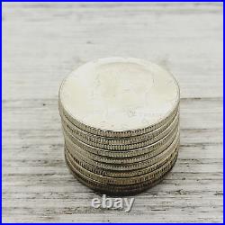 Silver JFK Kennedy Half Dollar (1/2) Roll 10 Coins 1964 90% $5 Face Value