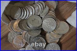 Survival Money 1964 Kennedy Half Dollar 90% Silver Circulated Mixed 50 Coins Lot