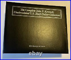 The Complete John F Kennedy Uncirculated US Half Dollar Coin & Stamp Collection#