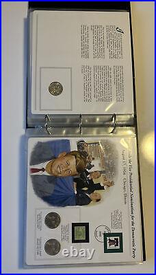 The Complete John F Kennedy Uncirculated US Half Dollar Coin & Stamp Collection#