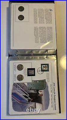 The Complete John F Kennedy Uncirculated US Half Dollar Coin & Stamp Collection#